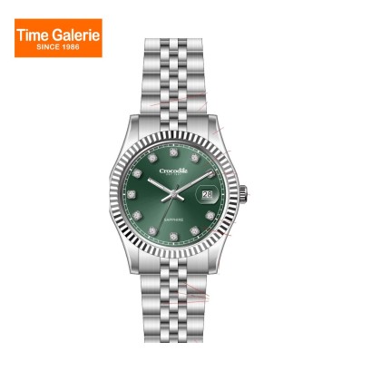 Crocodile CRDW5542.168D Silver Sunray Dial Stainless Steel Strap Men Watch
